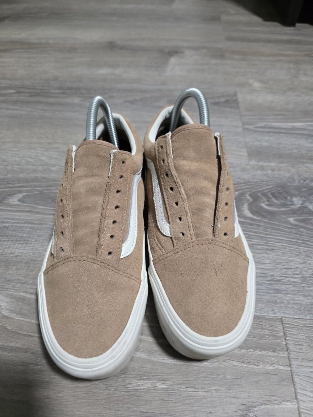 VANS Ward Platform (Size 7) Beige and White Women's Sneakers - Picture 2 of 7
